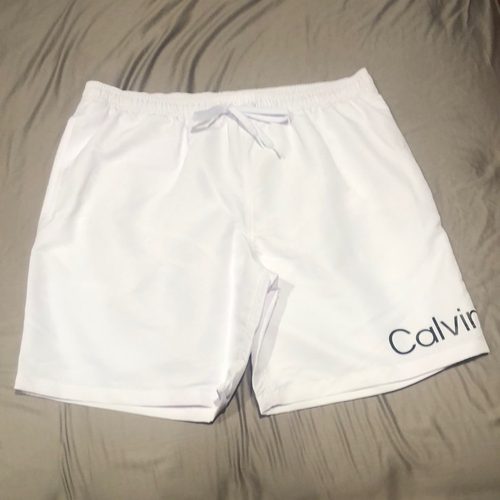 Calvin Klein Bathing Suit (Color - White) (Size - Large
